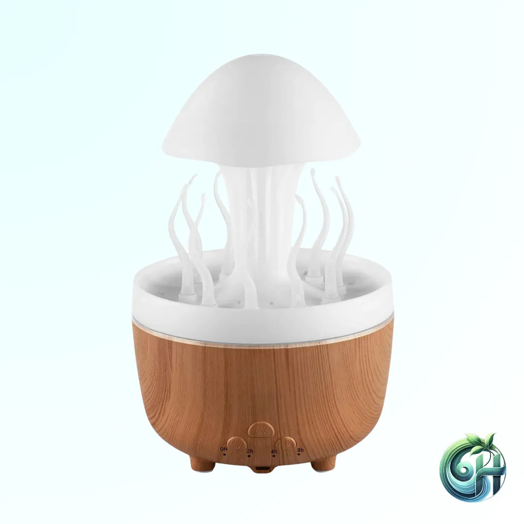 Jellyfish Rotating Raindrop Humidifier & Colorful Night Lamp - Omatic Health