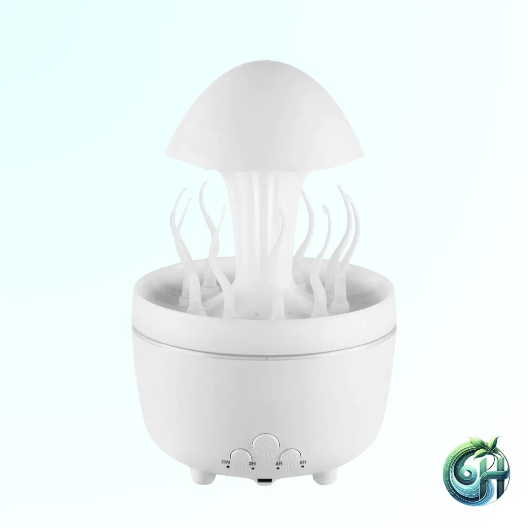 Jellyfish Rotating Raindrop Humidifier & Colorful Night Lamp - Omatic Health