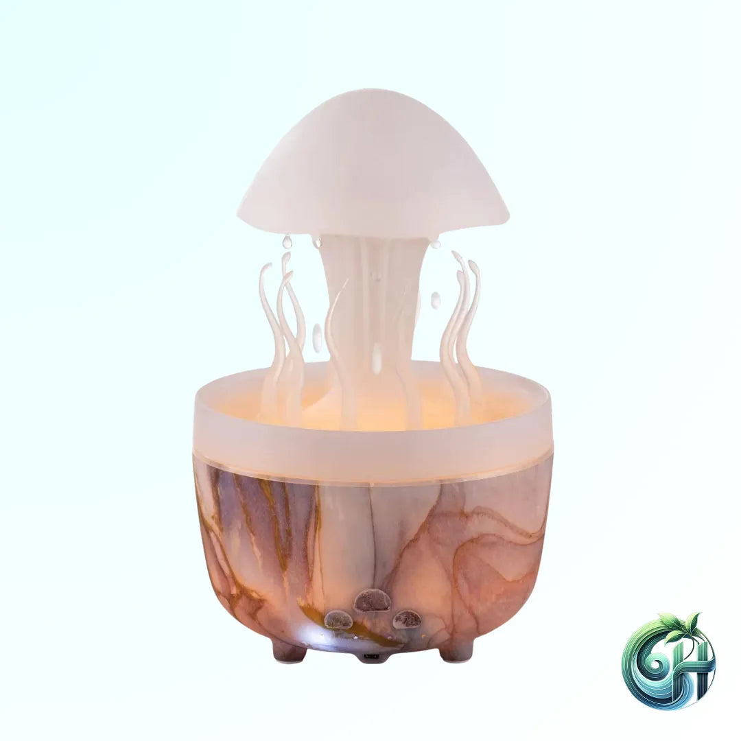 Jellyfish Rotating Raindrop Humidifier & Colorful Night Lamp - Omatic Health
