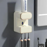 Smart Toothbrush Holder with UV Disinfection & Toothpaste Dispenser - Omatic Health