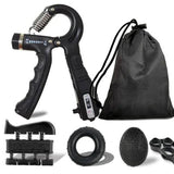 Adjustable Hand Grip Strength Trainer with Finger Exerciser - Omatic Health
