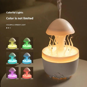 Jellyfish Rotating Raindrop Humidifier & Colorful Night Lamp - Omatic Health