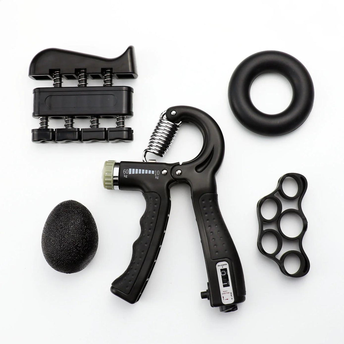 Adjustable Hand Grip Strength Trainer with Finger Exerciser - Omatic Health