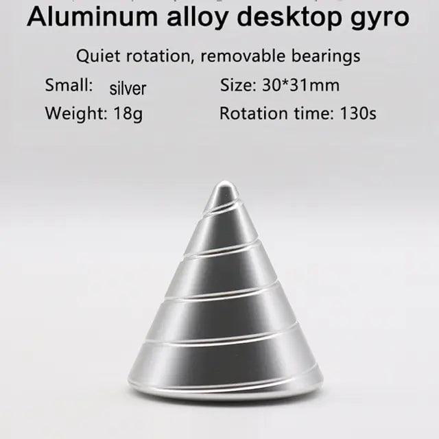 Metal Desktop Stress Relief Cone Gyroscope - Omatic Health