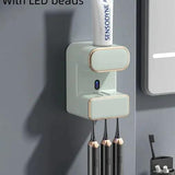 Smart Toothbrush Holder with UV Disinfection & Toothpaste Dispenser - Omatic Health