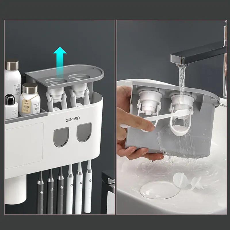 UV Toothpaste Dispenser & Tooth Brush Storage - Omatic Health
