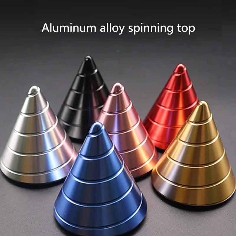 Metal Desktop Stress Relief Cone Gyroscope - Omatic Health