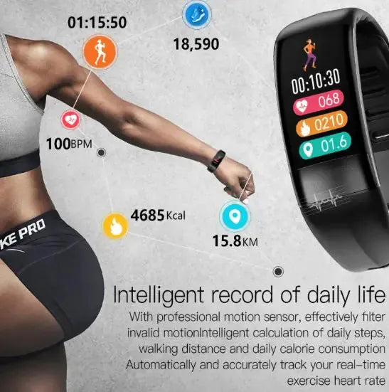 Smart Health Bracelet – Advanced Fitness Band Tracker & Sleep Tracker