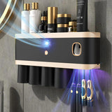 Smart UV Toothbrush Holder with Toothpaste Dispenser - Omatic Health
