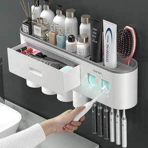 UV Toothpaste Dispenser & Tooth Brush Storage - Omatic Health