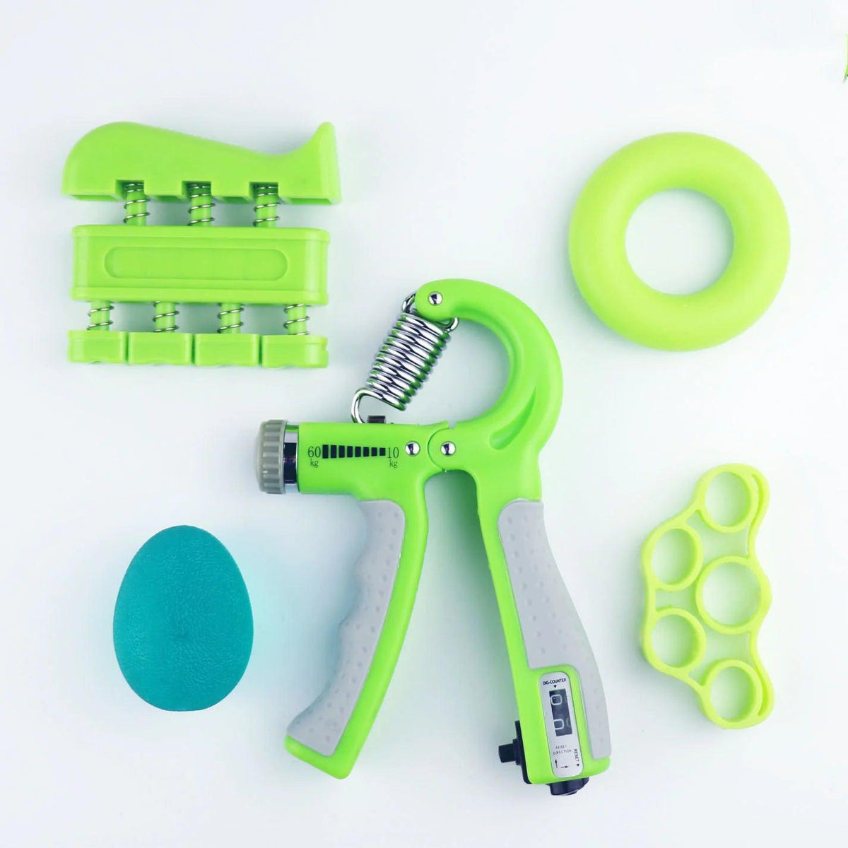 Adjustable Hand Grip Strength Trainer with Finger Exerciser - Omatic Health
