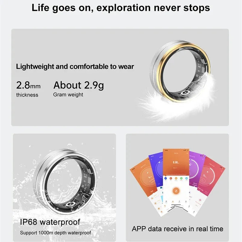 Smart Ring – Ultimate Health & Fitness Tracker for Vital Metrics