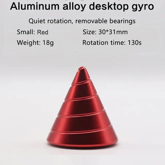 Metal Desktop Stress Relief Cone Gyroscope - Omatic Health