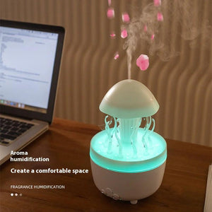 Jellyfish Rotating Raindrop Humidifier & Colorful Night Lamp - Omatic Health