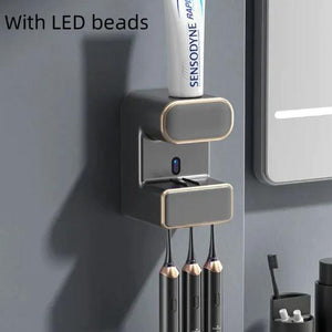 Smart Toothbrush Holder with UV Disinfection & Toothpaste Dispenser - Omatic Health